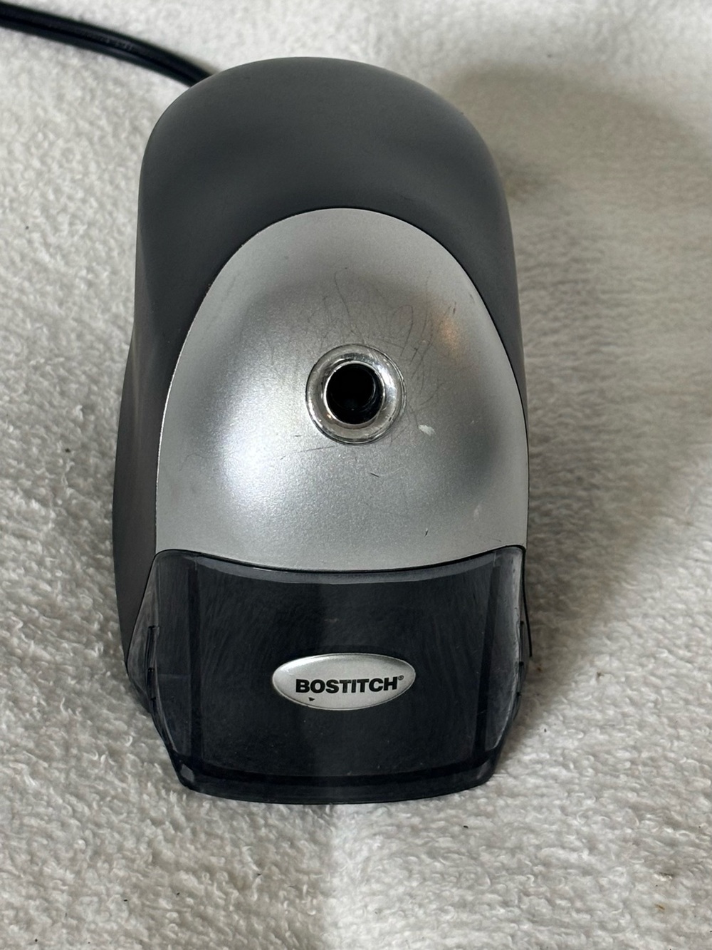 Bostitch Electric Pencil Sharpener in Gray and Silver